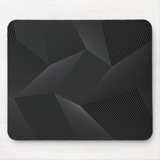 Abstraktes, modernes, einfaches, dynamisches Linie Mousepad (Vorne)