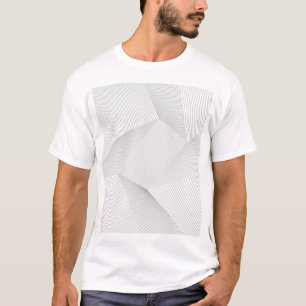 Abstraktes, modernes, einfaches, dynamisches Linie T-Shirt