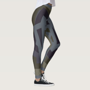 Abstraktes modernes geometrisches Muster Leggings