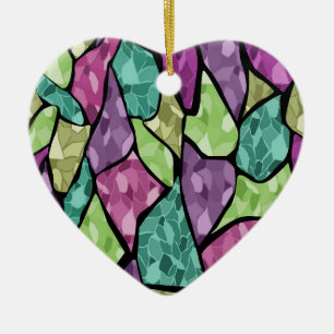 Abstraktes modernes Glasmosaikfliesen-Muster hell  Keramik Ornament