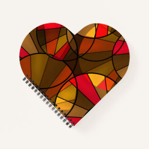 Abstraktes, modernes Glasmosaikfliesen Notizbuch