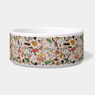 Abstraktes modernes künstlerisches Terrazzo-Stilmu Napf