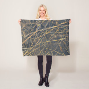 Abstraktes modernes Kunstmuster Fleecedecke