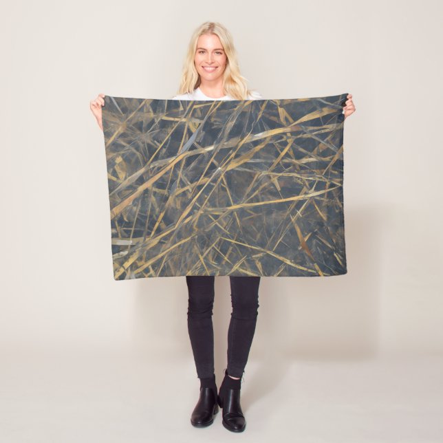 Abstraktes modernes Kunstmuster Fleecedecke (Beispiel)
