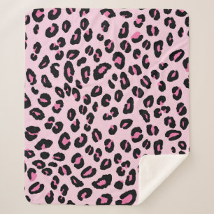 Abstraktes modernes Leopardenmuster nahtlos. Tiere Sherpadecke