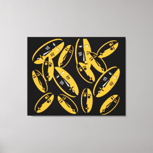 abstraktes modernes Massemuster Leinwanddruck