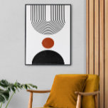 Abstraktes modernes Mittelalter Leinwanddruck<br><div class="desc">Steigern Sie Ihre Wohngestaltung mit diesem atemberaubenden Kunstdruck aus dem Mittelalter. Mit seinem kühnen und grafischen Design, das durch den ikonischen Stil der Mitte des Jahrhunderts inspiriert wurde, ist dieses Stück perfekt geeignet, um jedem Zimmer eine Touch Retro-Charme zu verleihen. Ideal für die Hauswärmung von Geschenken, Zuhause-Office-Inspiration oder als einmalige...</div>