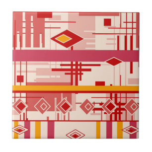 Abstraktes modernes Ornament geometrische Elemente Fliese