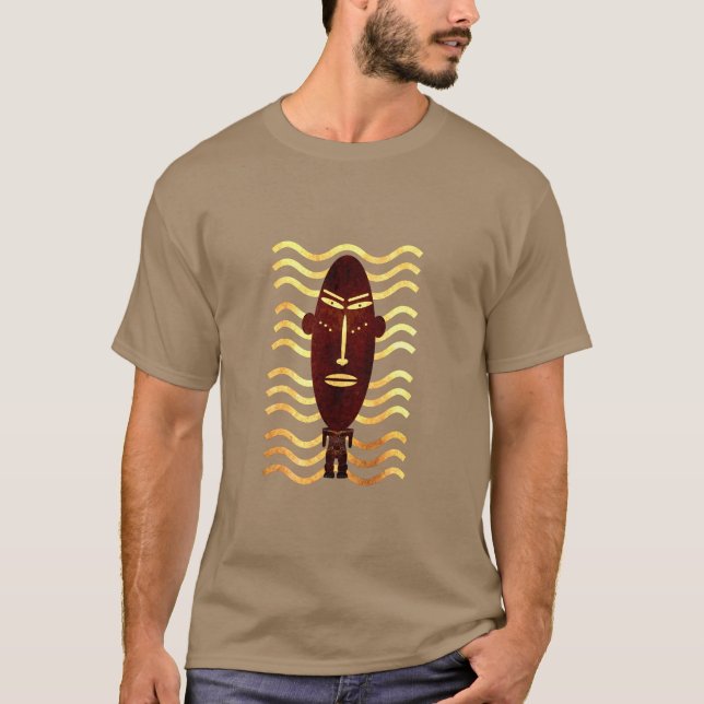 abstraktes, modernes Portrait T-Shirt (Vorderseite)