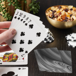 Abstraktes Monochrome Grau Spielkarten