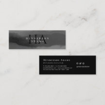 Abstraktes Monogramm mit schwarzem und weißem Wass