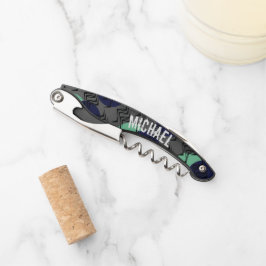 Abstraktes Monogramm-Monogramm Kellnermesser