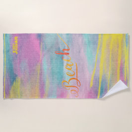 Abstraktes Monogramm Strandtuch