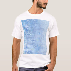 Abstraktes Mosaik Blau: Glänzender Hintergrund T-Shirt
