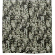 Abstraktes Mosaik in Grautönen