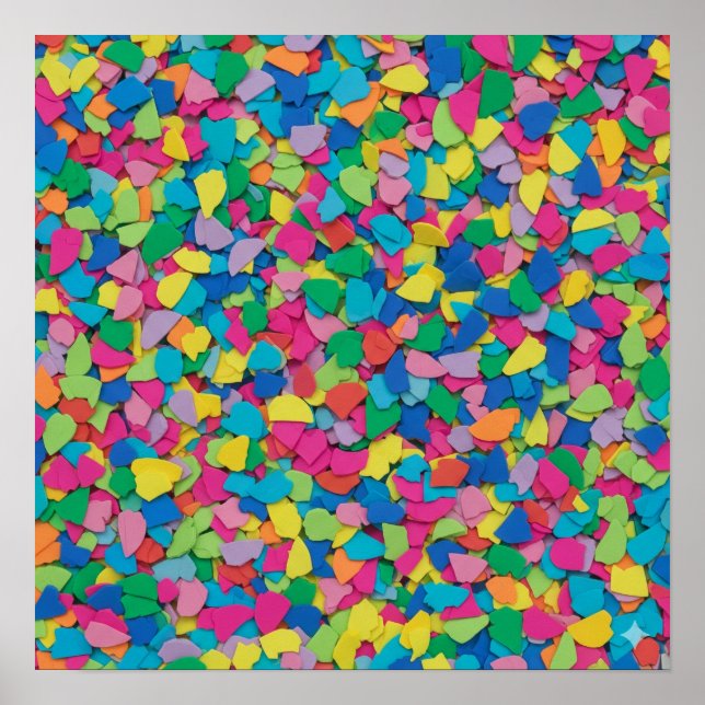 Abstraktes Mosaik Poster (Vorne)