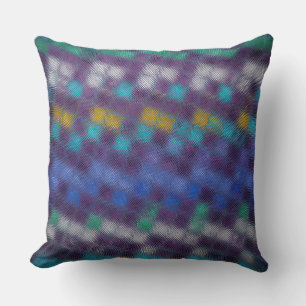 Abstraktes Mosaikglas-Muster #6 Kissen