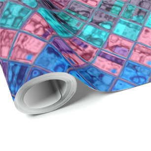Abstraktes Mosaikmuster #3 Geschenkpapier