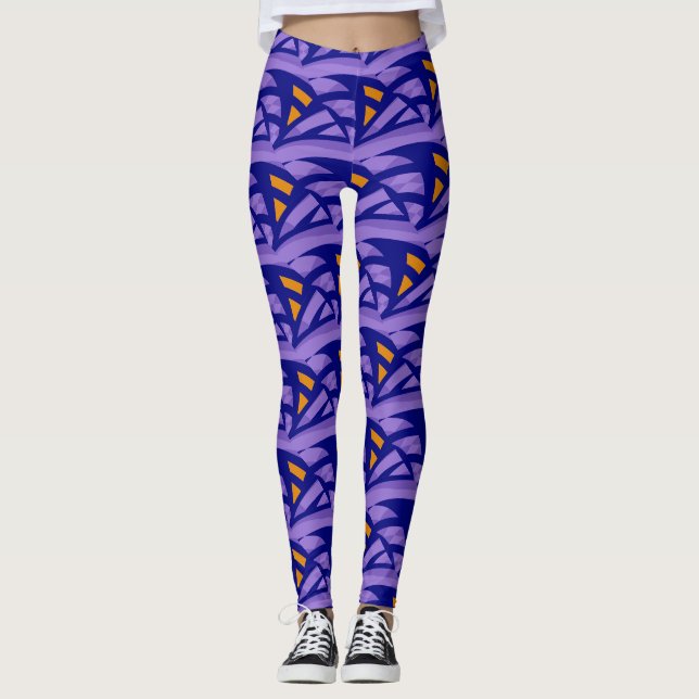 Abstraktes Mosaikmuster #5 Leggings (Vorderseite)