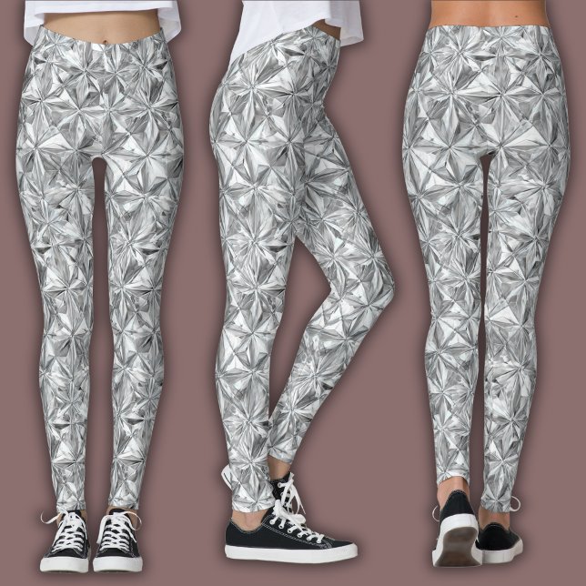 Abstraktes Mosaikmuster | Diamantprisma Leggings (Von Creator hochgeladen)