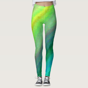 Abstraktes Mosaikmuster Leggings