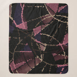 Abstraktes Mosaikmuster Sherpadecke