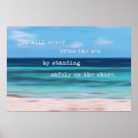 Abstraktes Motivierend Poster aus dem Tropenmeer