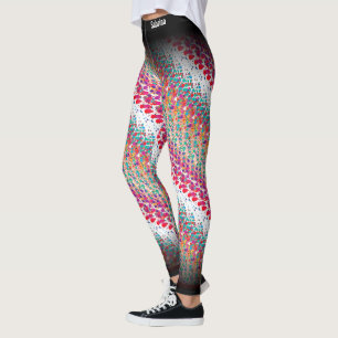 Abstraktes MultiColor-Muster Leggings