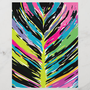 Abstraktes Multicolor Tropenleaf-Scrapbook