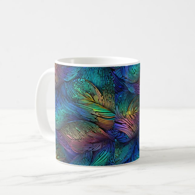 Abstraktes Muster 01 Kaffeetasse (Vorderseite Links)