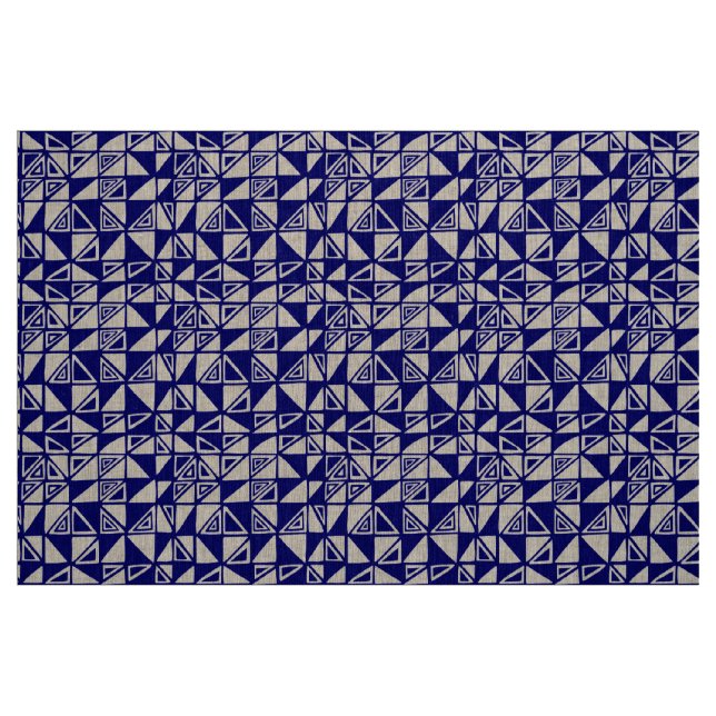 Abstraktes Muster 051115 - Dunkelblau Stoff (Fat Quarter (45,7 x 55,9 cm))