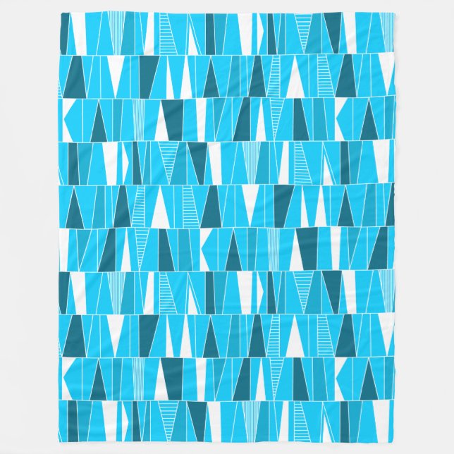 Abstraktes Muster 070721 - Farben 03 Fleecedecke (Vorderseite)