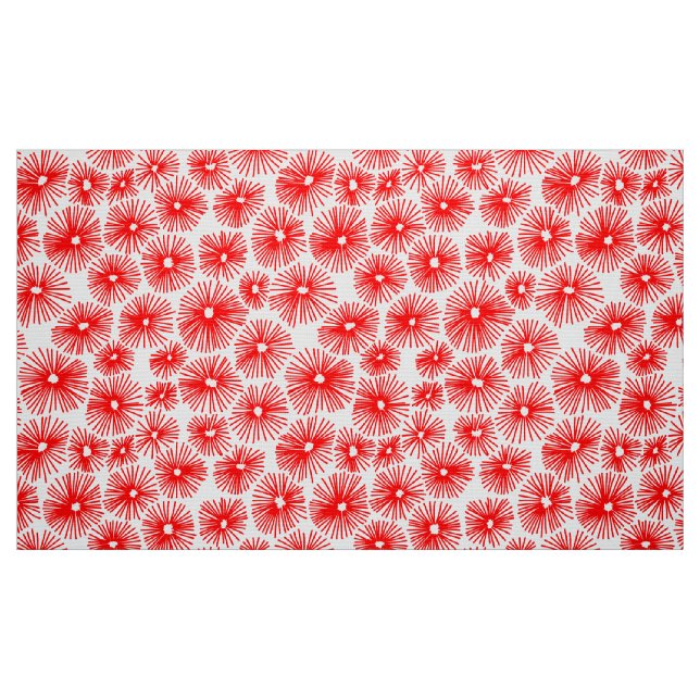 Abstraktes Muster 10115 - Rot Stoff (Fat Quarter (45,7 x 55,9 cm))
