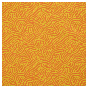 Abstraktes Muster 110523 - orange und orange Stoff