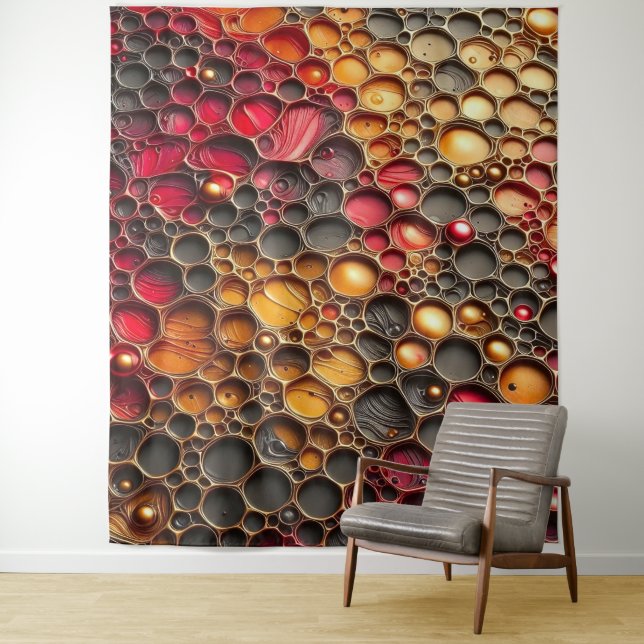 Abstraktes Muster 1 - Embossed Arwork Wandteppich (Beispiel)