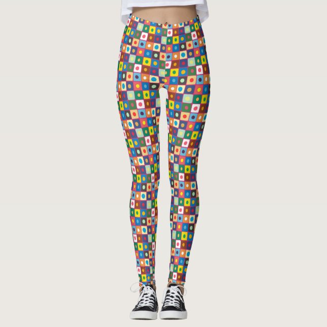 Abstraktes Muster 20524 Leggings (Vorderseite)