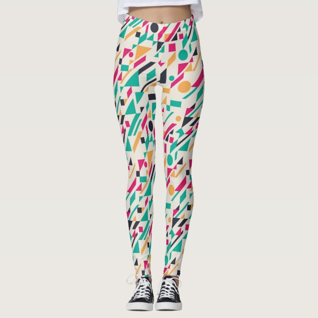 Abstraktes Muster 3 Leggings (Vorderseite)