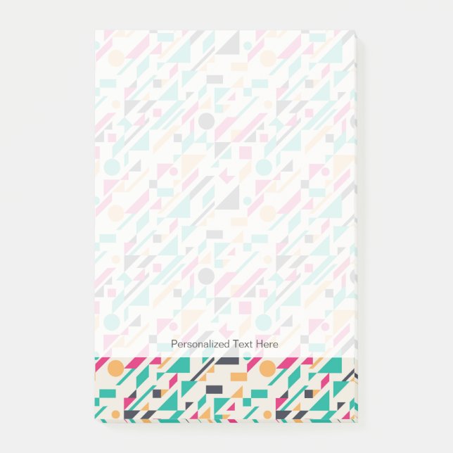 Abstraktes Muster 3 Post-it Klebezettel (Vorderseite)