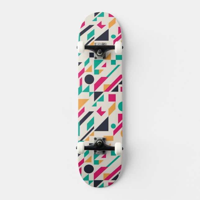 Abstraktes Muster 3 Skateboard (Vorderseite)