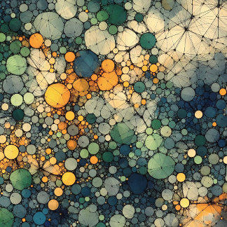 Abstraktes Muster 5 - AI - Kunstwerk Poster