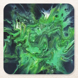 Abstraktes Muster. Anetka. Rechteckiger Pappuntersetzer