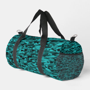 Abstraktes Muster Aquamarin Duffle Bag