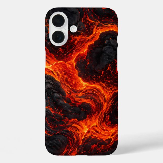 Abstraktes Muster aus geschmolzener Lava Case-Mate iPhone Hülle (Rückseite)