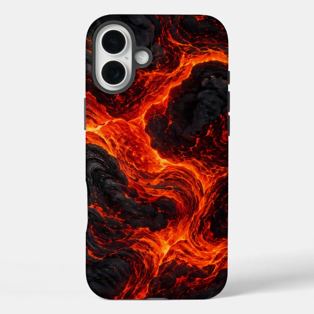 Abstraktes Muster aus geschmolzener Lava Case-Mate iPhone Hülle (Rückseite)