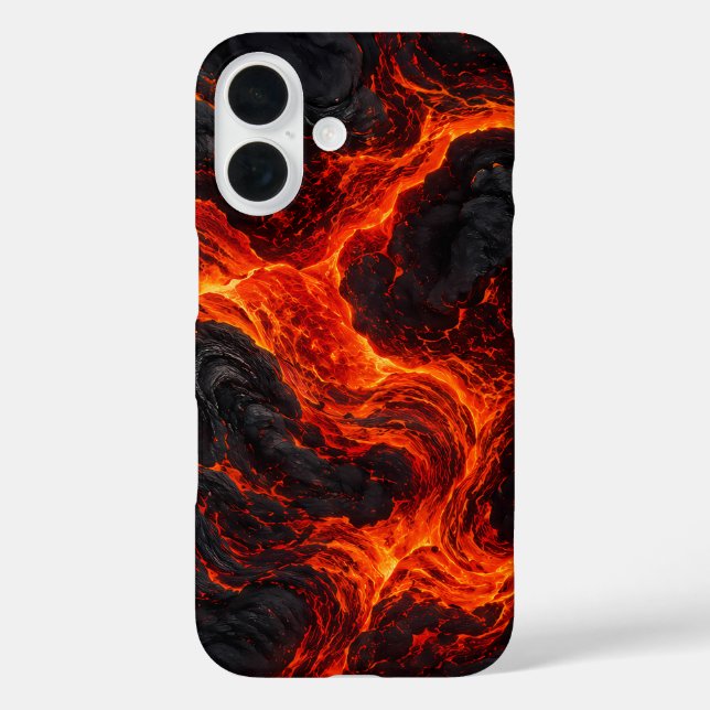 Abstraktes Muster aus geschmolzener Lava Case-Mate iPhone Hülle (Rückseite)
