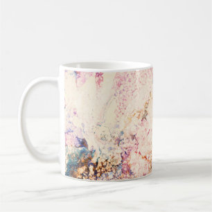 Abstraktes Muster aus Marmorflüssigkeiten Kaffeetasse