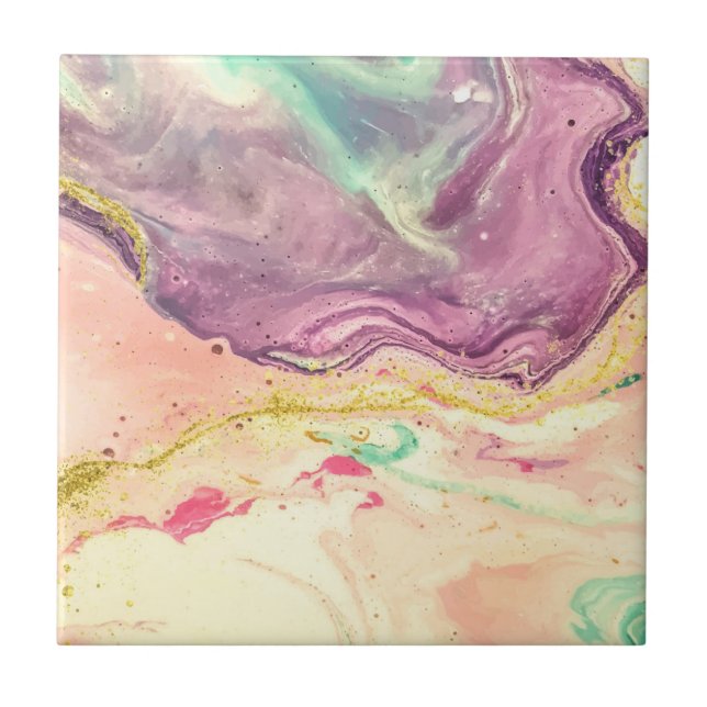 Abstraktes Muster aus niedlichem Marmor Fliese (Vorderseite)