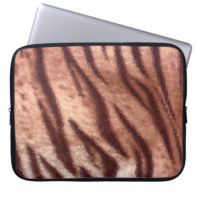 Abstraktes Muster aus Poly-Tiger. Natur Laptopschutzhülle (Vorderseite)
