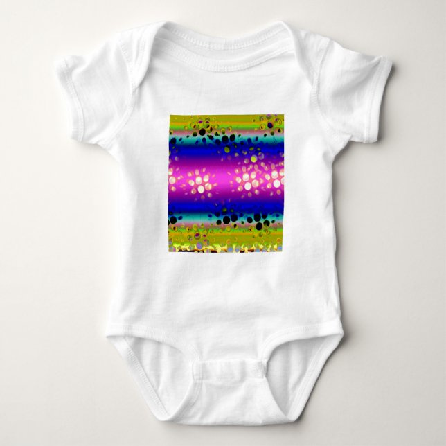Abstraktes Muster Baby Strampler (Vorderseite)