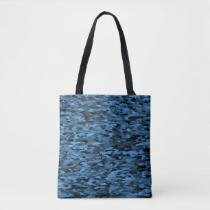 Abstraktes Muster Blau Schwarz